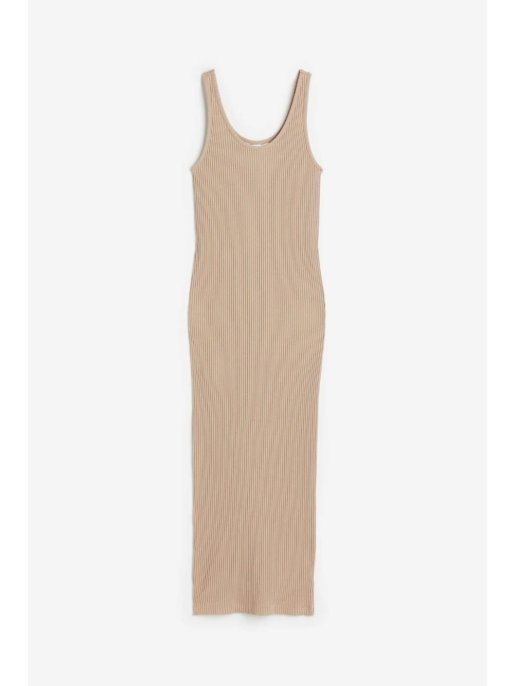 H&M Ribbed Sleeveless Maxi Dress in Taupe - Picture 8 of 8